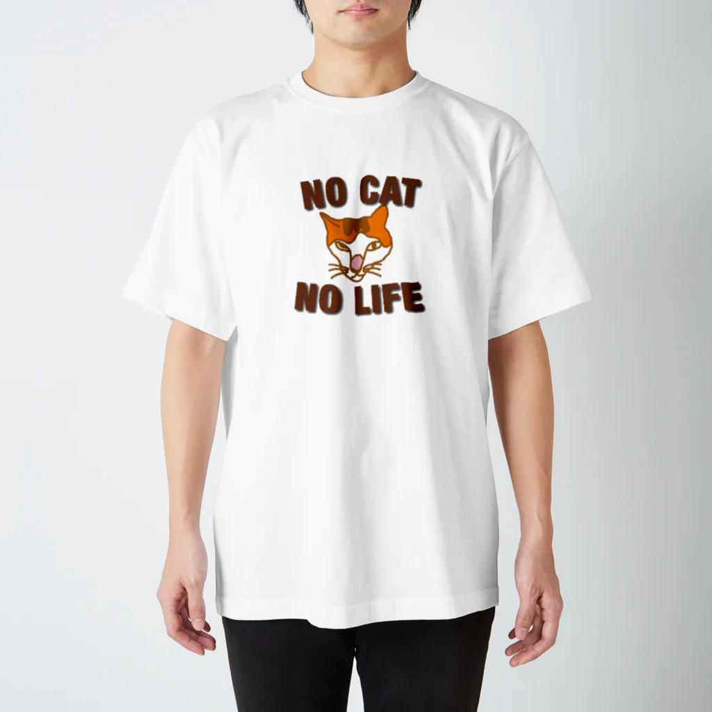 dolkikiのNO CAT NO LIFE スタンダードTシャツ