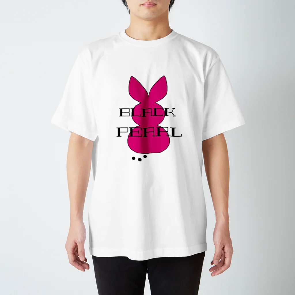 Beer Maniaのうさぎのブラックパール Regular Fit T-Shirt