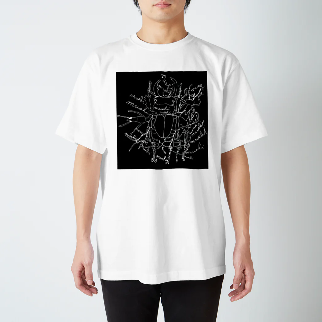 オガサワラミチのmushi•kuro スタンダードTシャツ