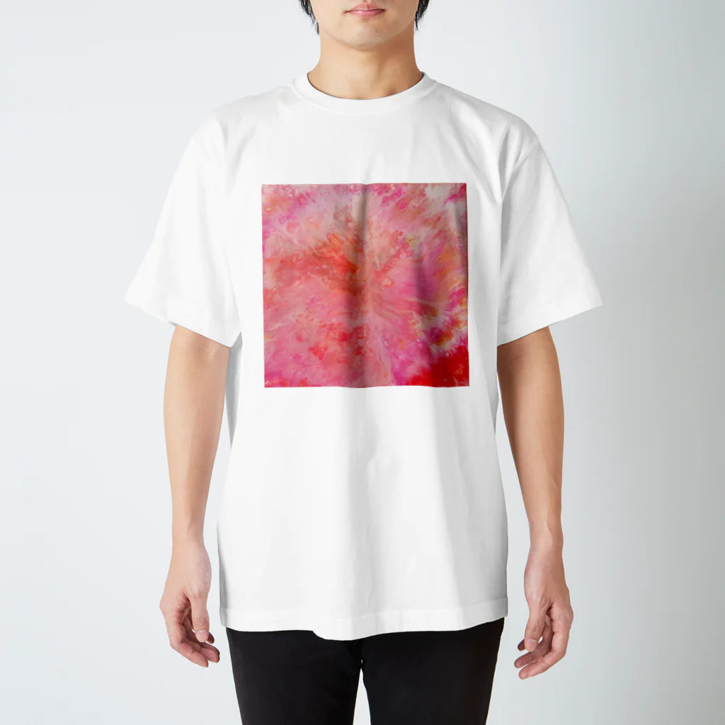 黄金桃と猫のハート Regular Fit T-Shirt