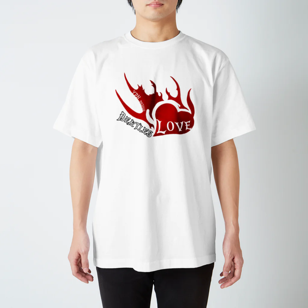 りょたくん@YDN【#専属IR】のBeatlesLove-Redmetal Regular Fit T-Shirt