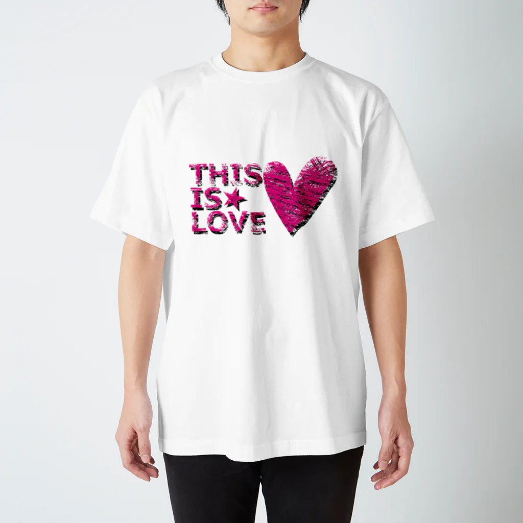 チリツモのTHIS IS LOVE Regular Fit T-Shirt