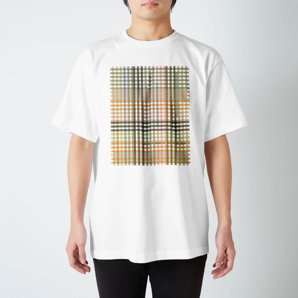 LOOOKBOOOK_by_LOKIのTartan Check MSG Regular Fit T-Shirt