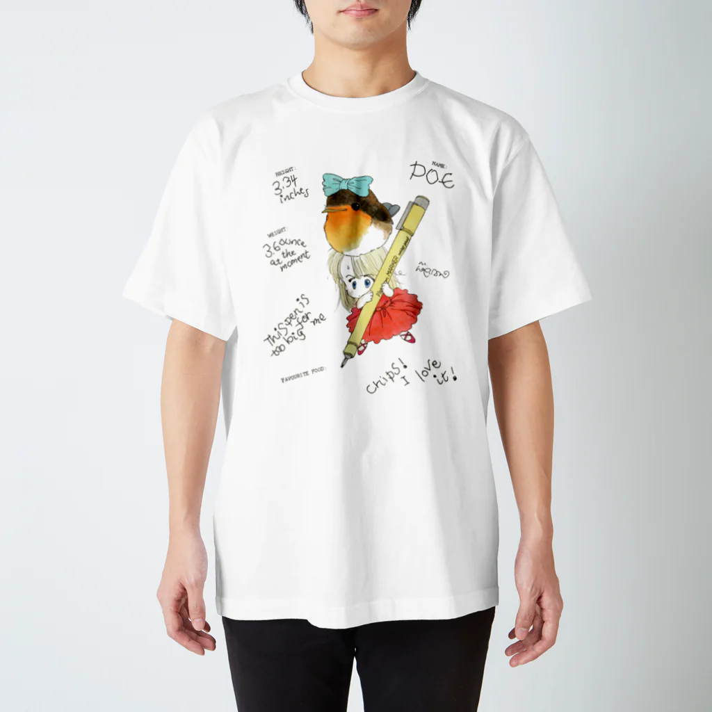 萩岩睦美のグッズショップのTシャツ　ポー＆リルフィ スタンダードTシャツ
