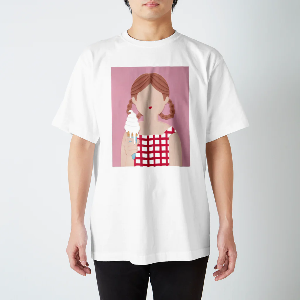 Makiko Takayamaのソフトクリ〜ムガ〜ル スタンダードTシャツ