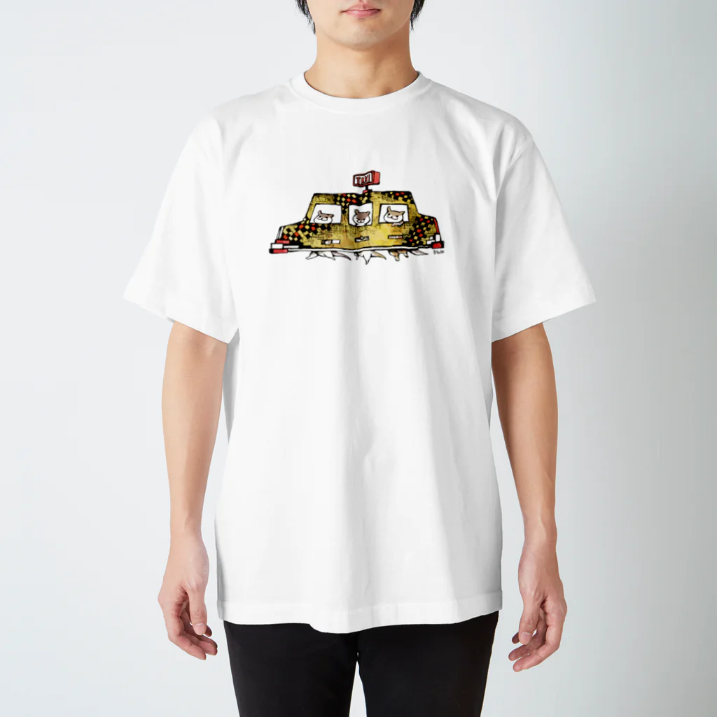 3to10 Online Store SUZURI店のかわうそタクシー Regular Fit T-Shirt