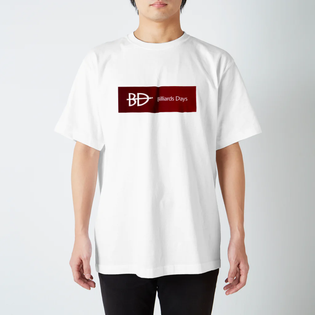 Billiards Days （ビリヤード・デイズ）のBD赤ロゴT スタンダードTシャツ