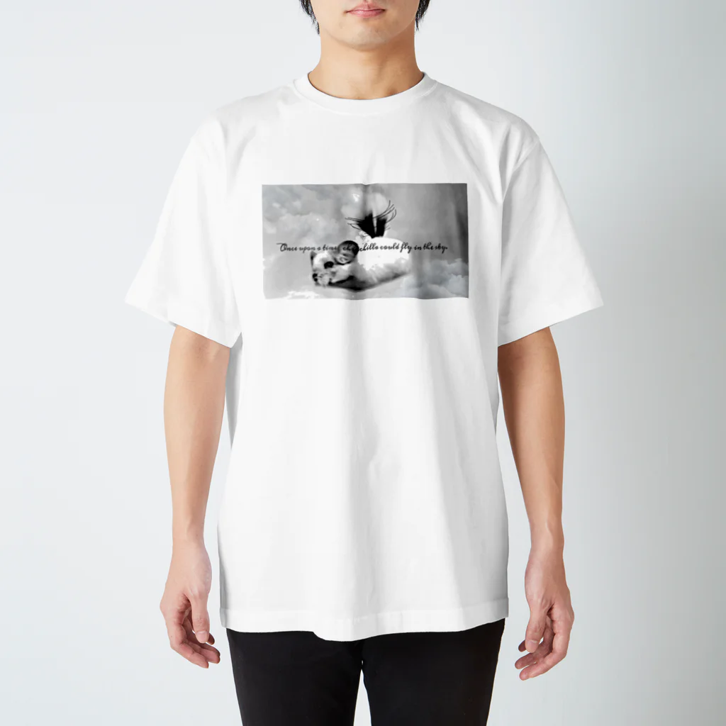 chinchillamfmfの空飛ぶチンチラ Regular Fit T-Shirt