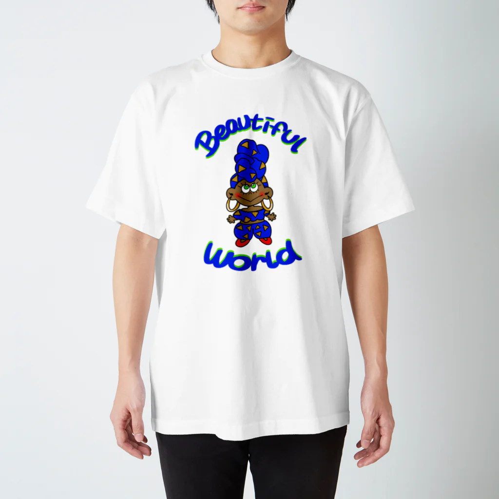 mi-na-mi-no-kazeのアフリカン・ガール1 スタンダードTシャツ