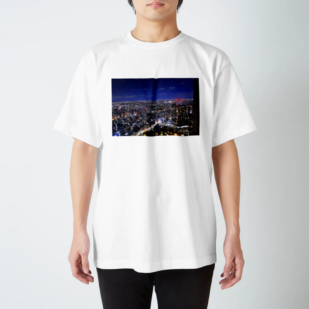 ＫＯＭＩＮＡＫＡＮＯの夜景　都庁から中野区方面をのぞむ スタンダードTシャツ