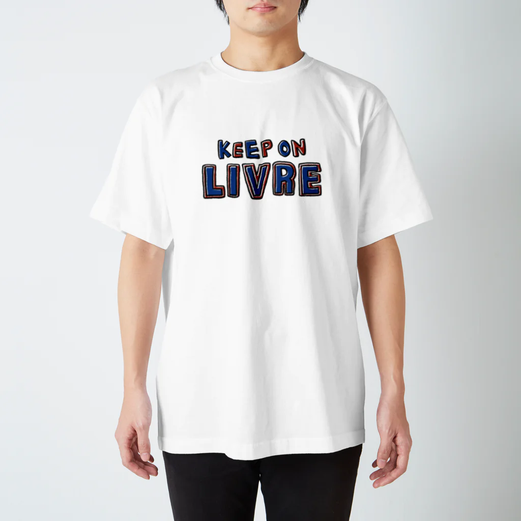 Keep On LIVREのKeepOnLIVRE（青赤ロゴ） Regular Fit T-Shirt