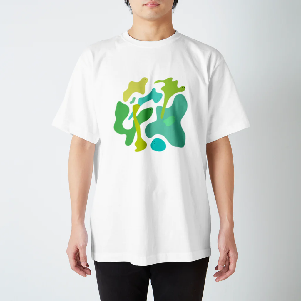 Osanpo-Nekoのさわさわ。。 Regular Fit T-Shirt