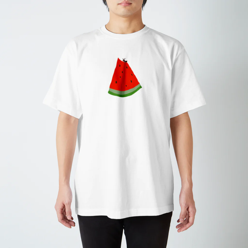 ぷにSHOPのスイカおいしい スタンダードTシャツ