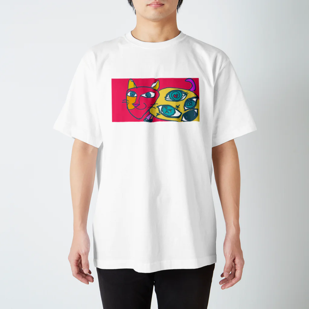 めありぃとママのお店のハッピーキャット スタンダードTシャツ