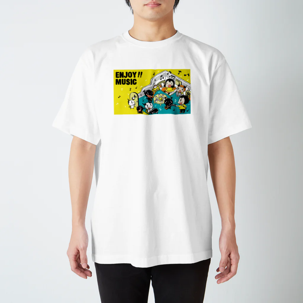 フルタハナコの「ハナばたけ」のENJOY MUSIC スタンダードTシャツ