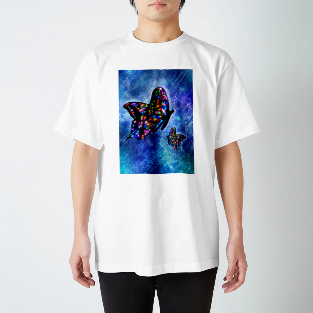 ヨッシー本舗のrain butterfly スタンダードTシャツ