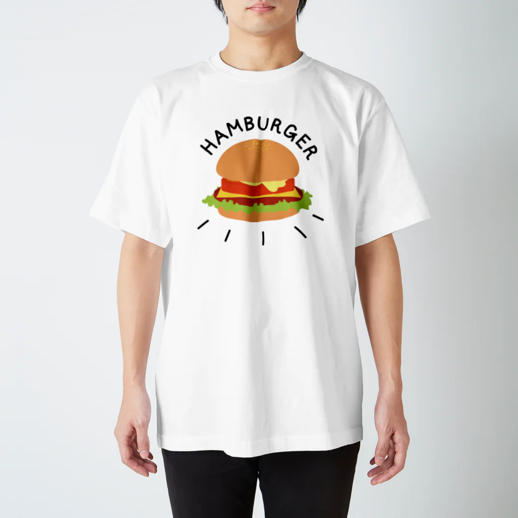 ぷるんぷるんストアのハンバーガーと言いつつチーズバーガー スタンダードTシャツ