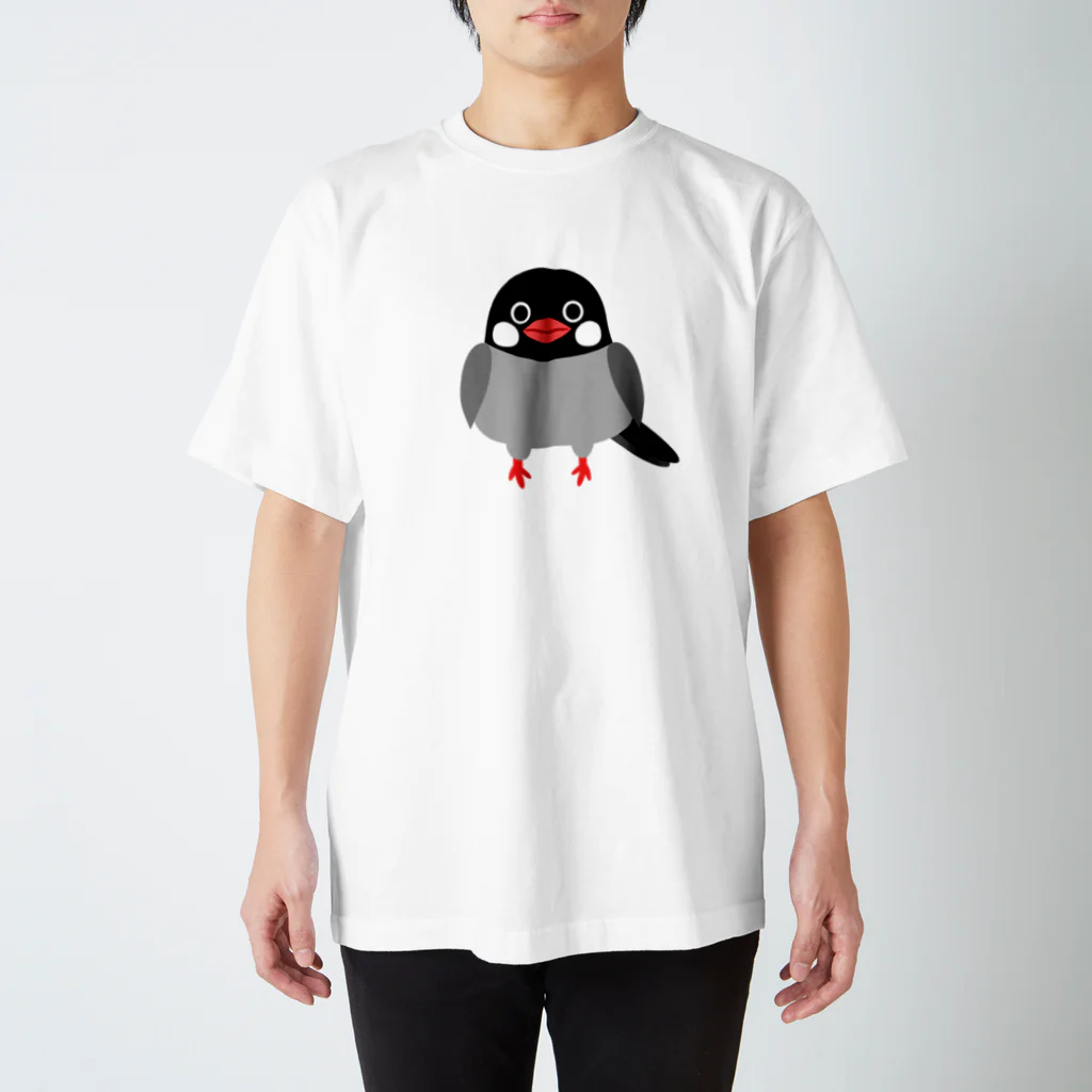 たえこの文鳥 スタンダードTシャツ