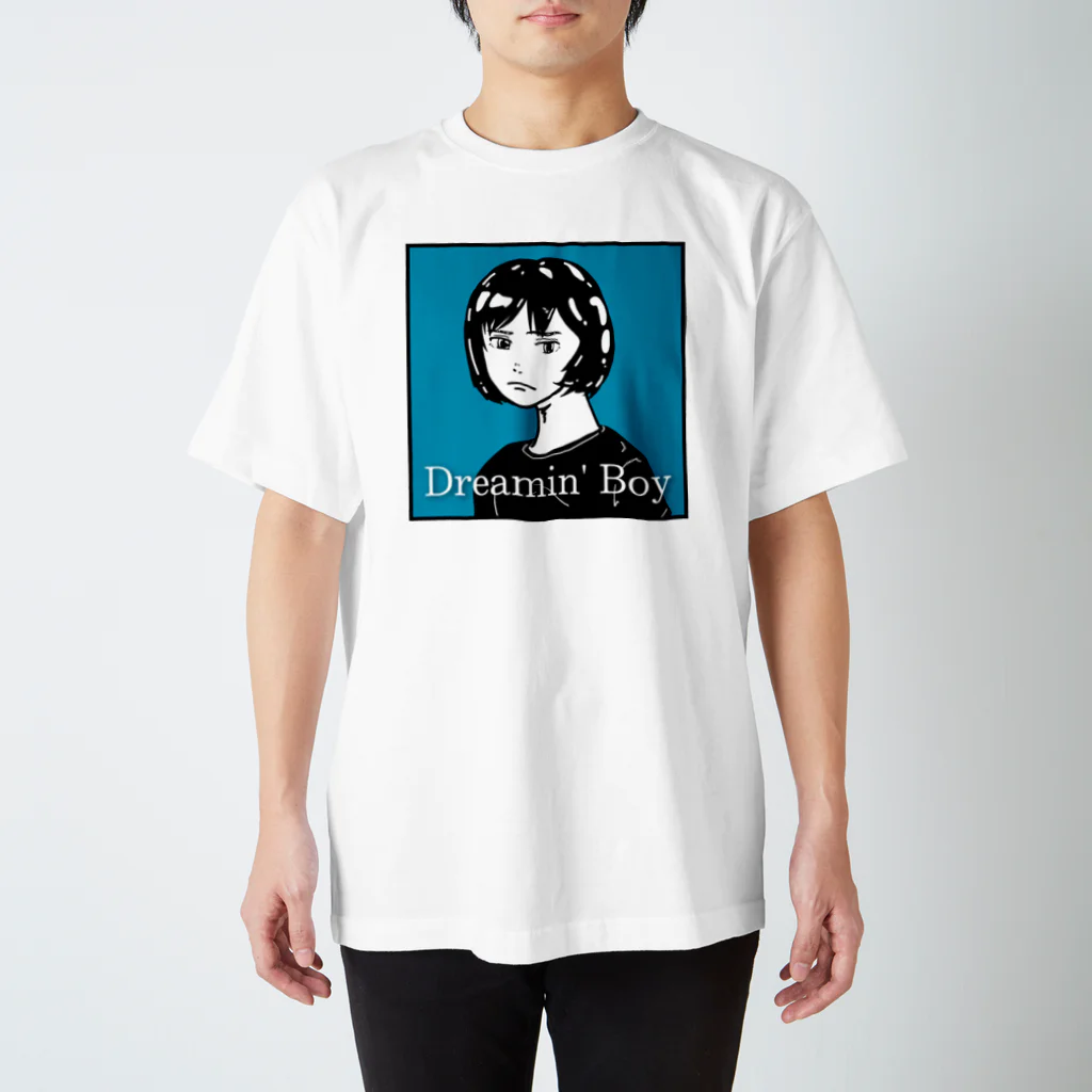 Dreamin' Boy のショートカットの女の子 ロゴ入り スタンダードTシャツ