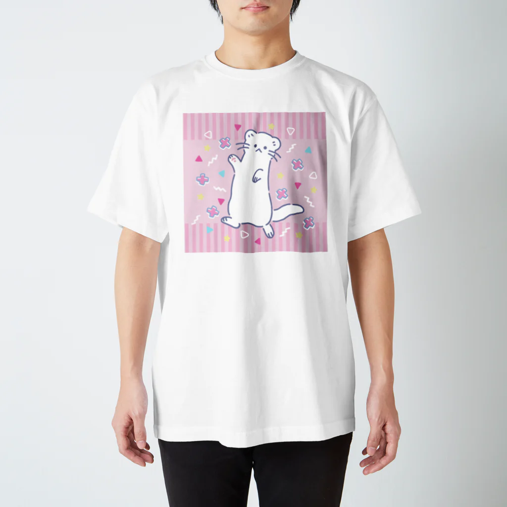 M&Bworksたかむらすずなの80'sファンシー系イタチ Regular Fit T-Shirt