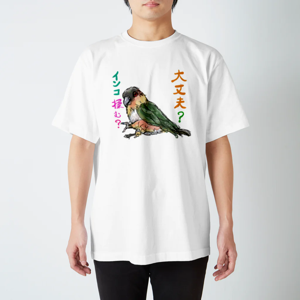 ききのここの大丈夫？インコ揉む？ スタンダードTシャツ