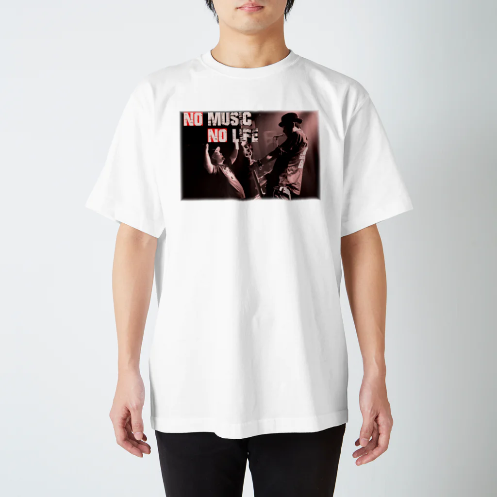 SHONANDAIPUNXのBiFF "NO MUSIC NO LIFE" Tee Regular Fit T-Shirt