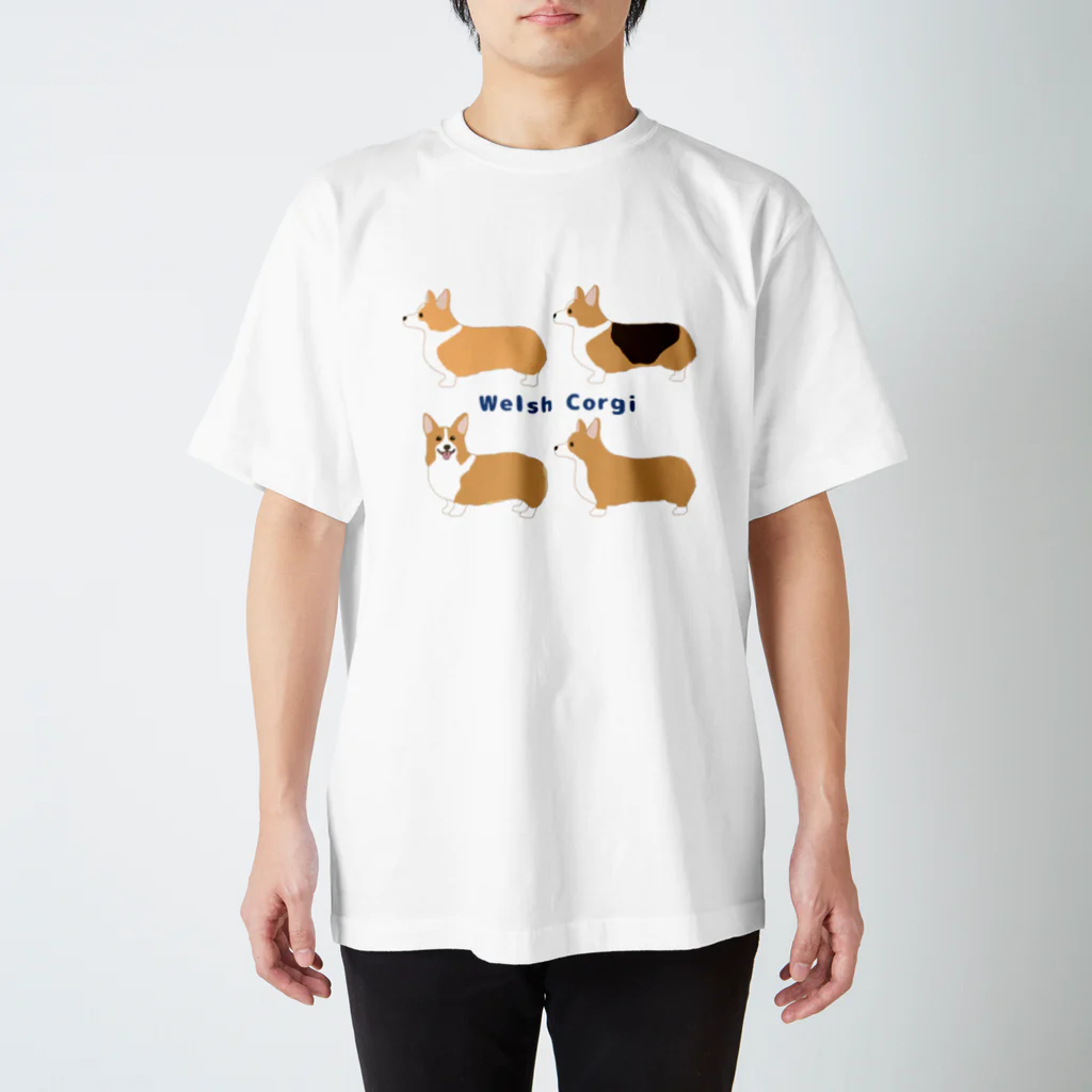  コーギー　REO.REO★のwelsh corgi スタンダードTシャツ