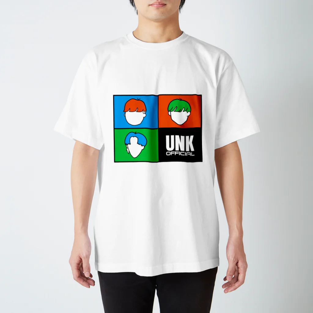 UNK.officialの四分の三(カオナシ) スタンダードTシャツ