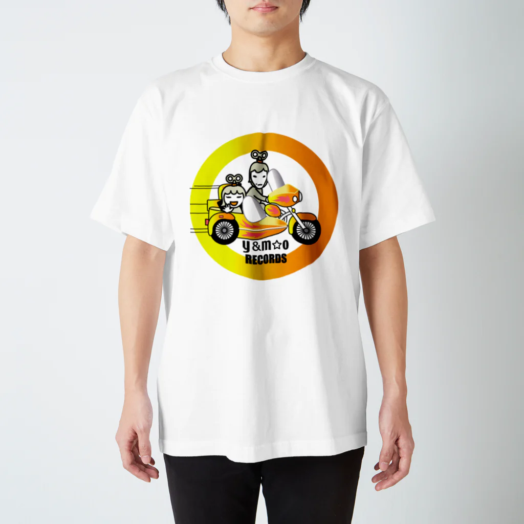 やすこーん（YASCORN）鉄道のY＆M☆O RECORDS スタンダードTシャツ