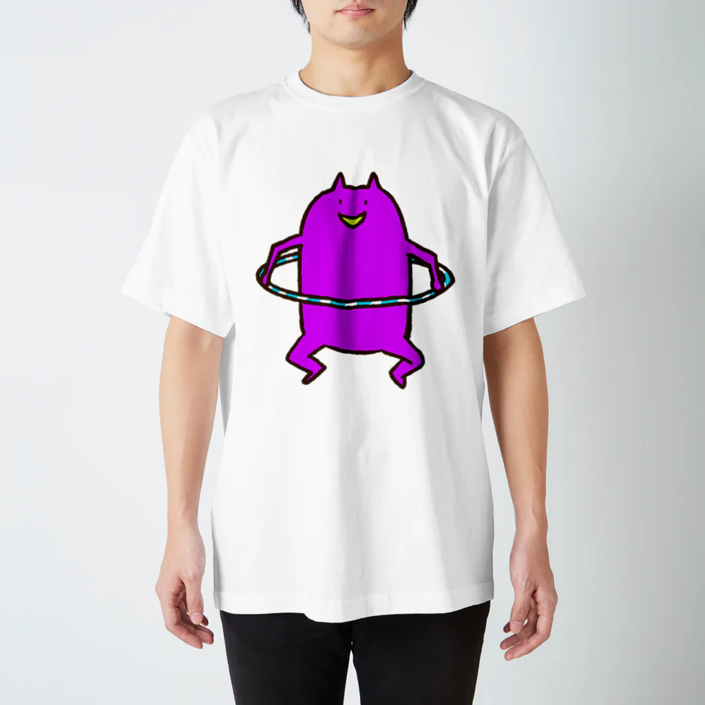 もろりZのフラフープもろりねこ スタンダードTシャツ