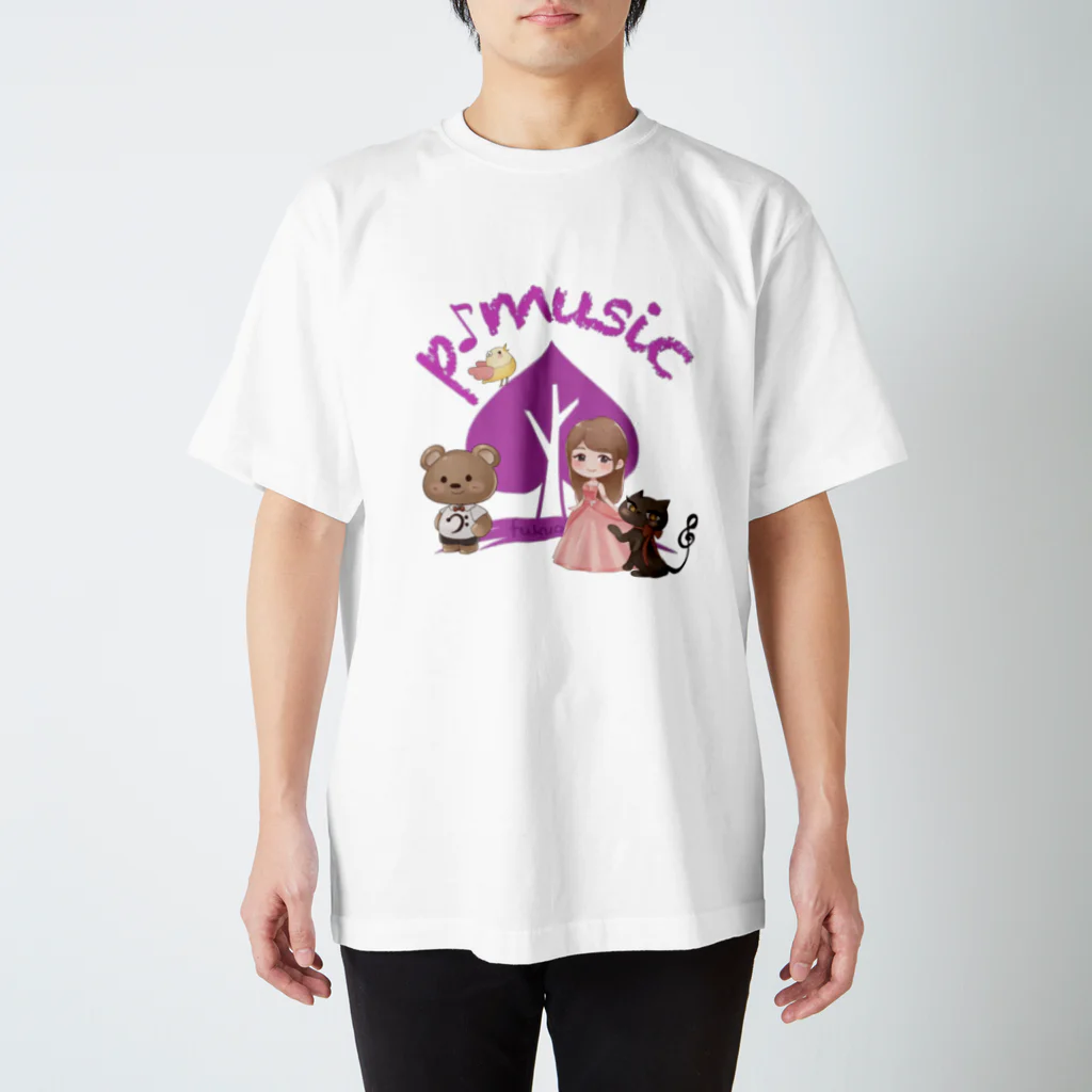 p-music♪のp-musicオリジナルグッズ スタンダードTシャツ