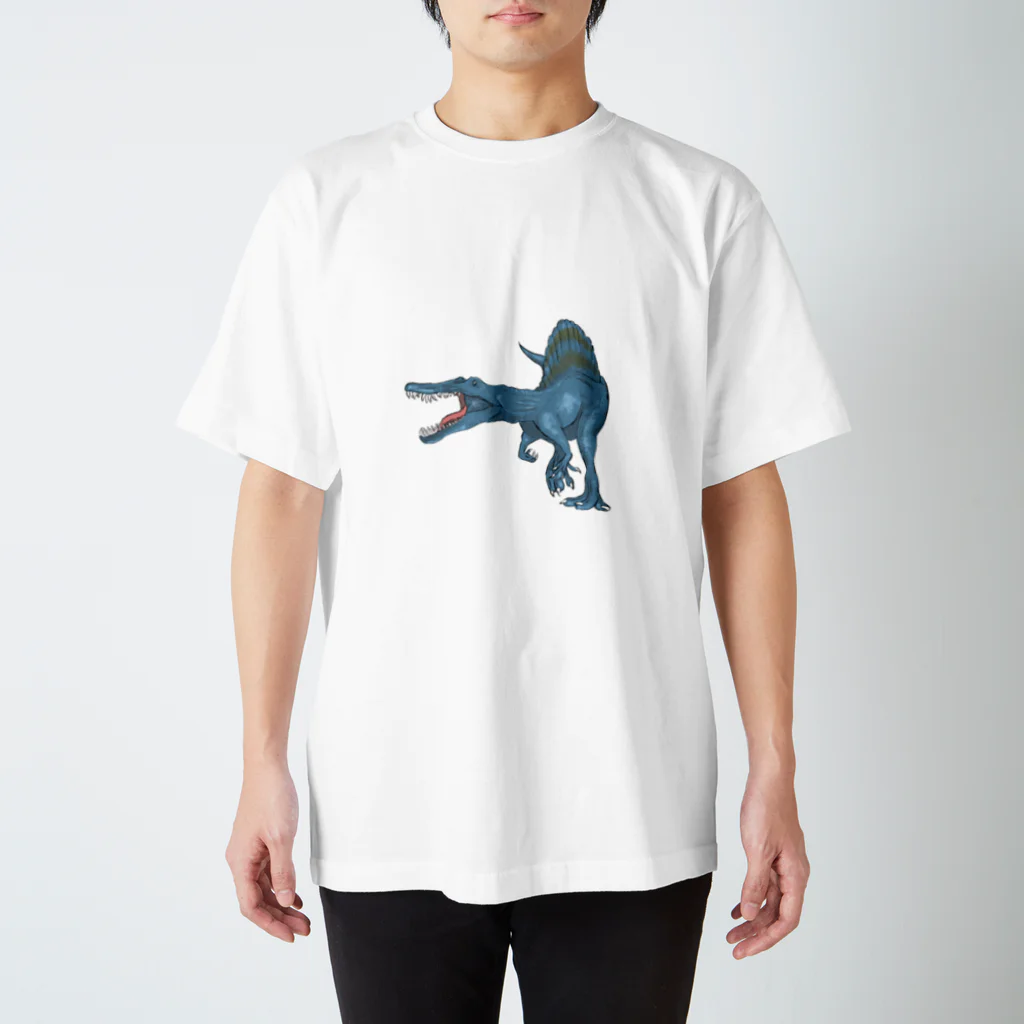 馬小屋のスピノサウルス スタンダードTシャツ