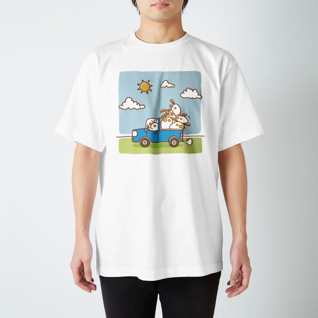 とりてんタウン-ヒラタドリ工房のヒラタドリ（わくわく大出荷） スタンダードTシャツ