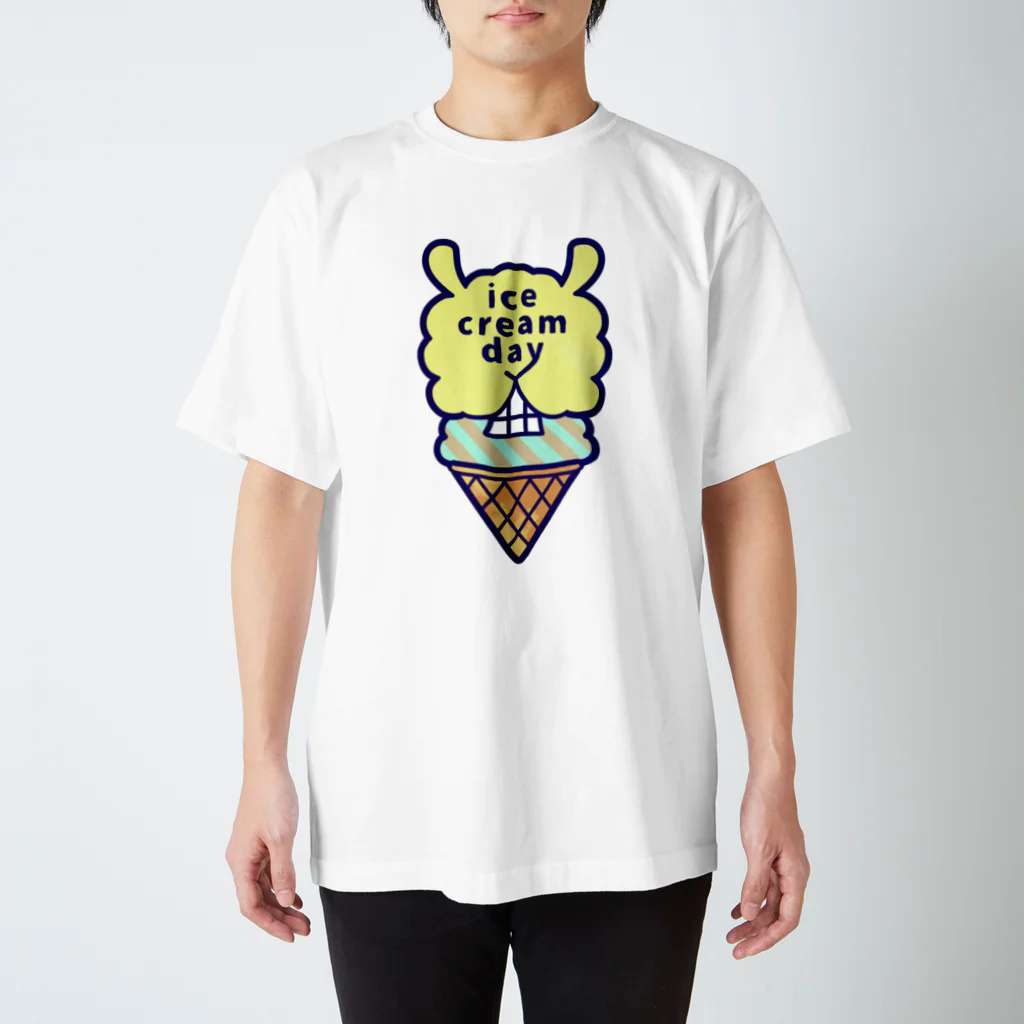 塩分過多郎のパカパカアイスクリーム スタンダードTシャツ