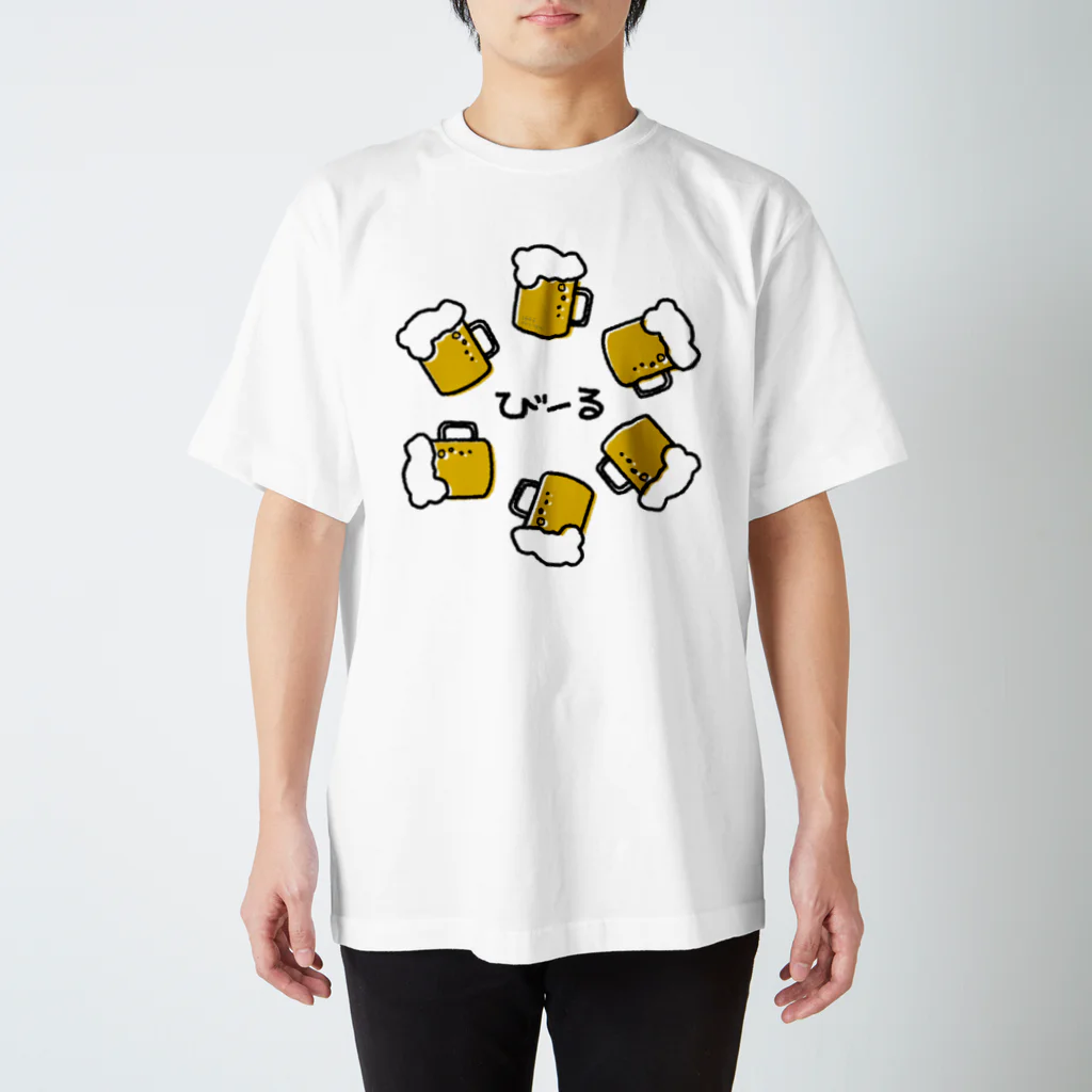 1374design(iminashi design)のびーる Regular Fit T-Shirt