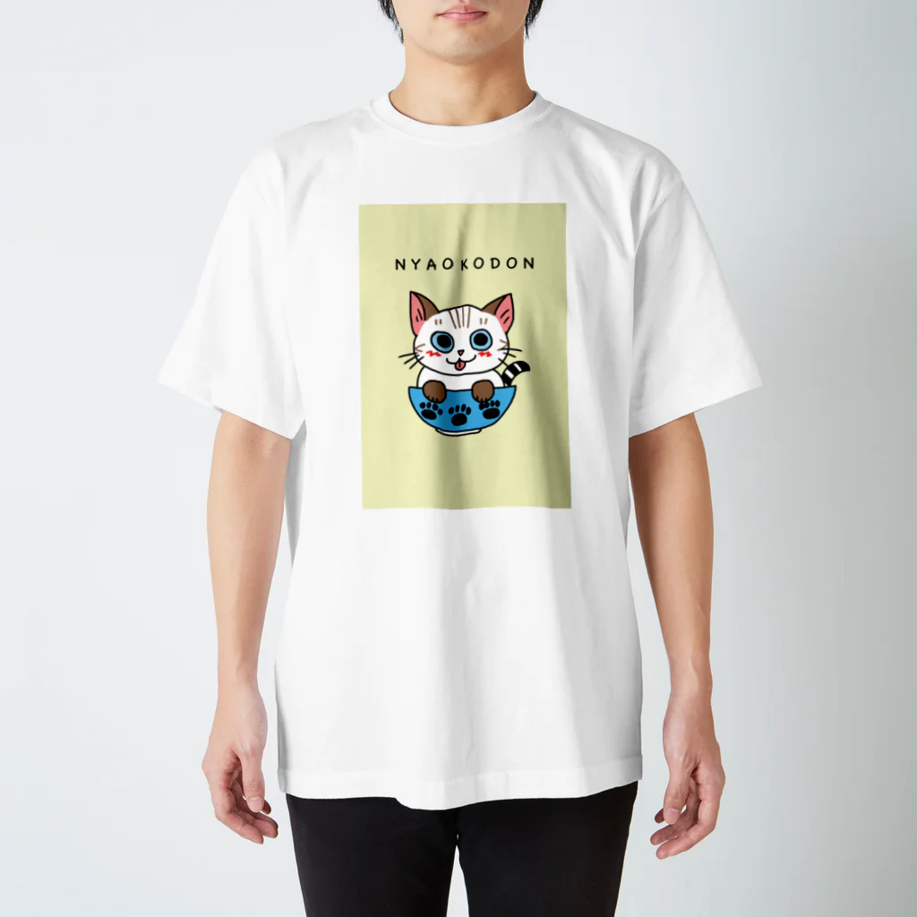 tekoponショップのどんぶりにゃんこ② スタンダードTシャツ