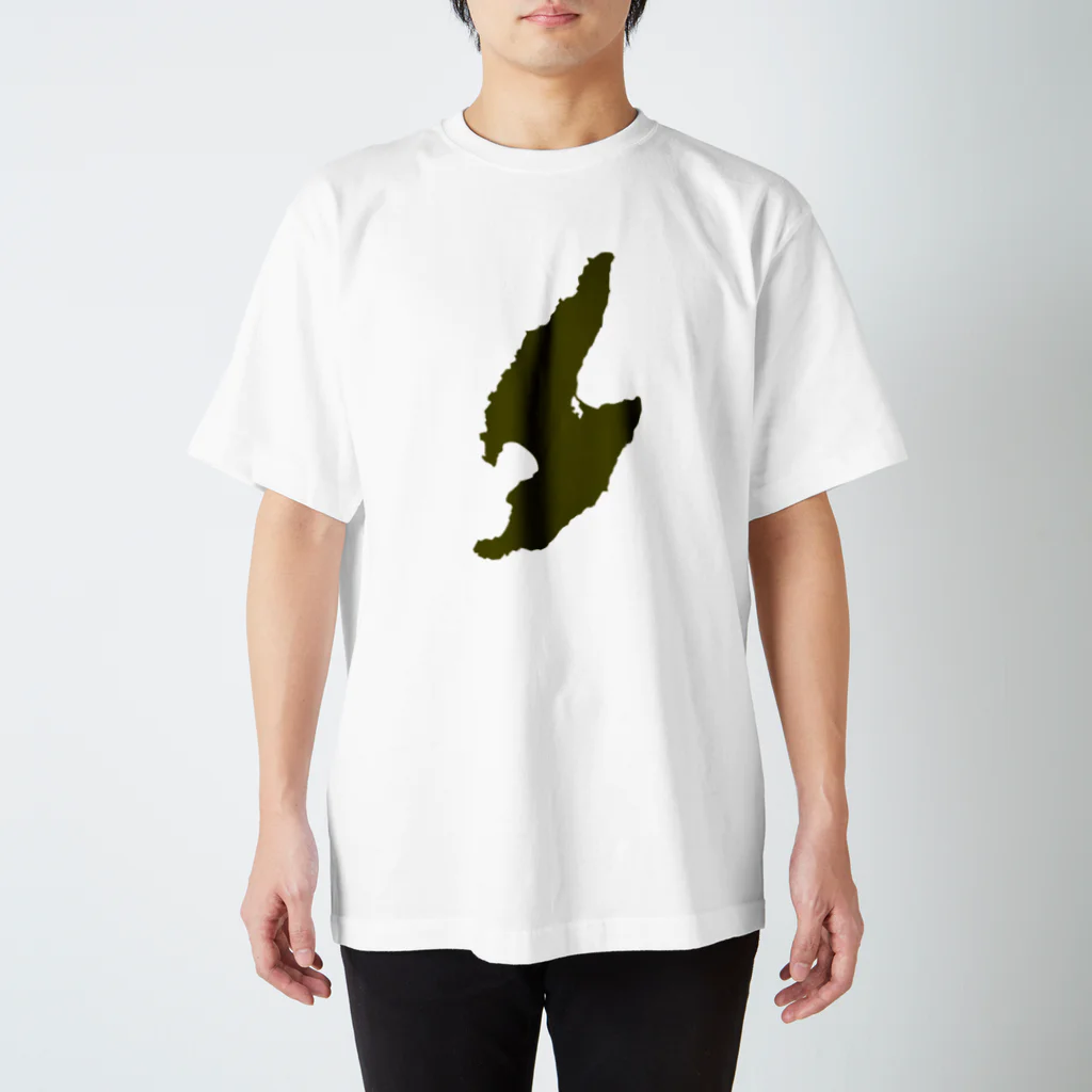 釣活の佐渡ヶ島ナチュラルカラー スタンダードTシャツ