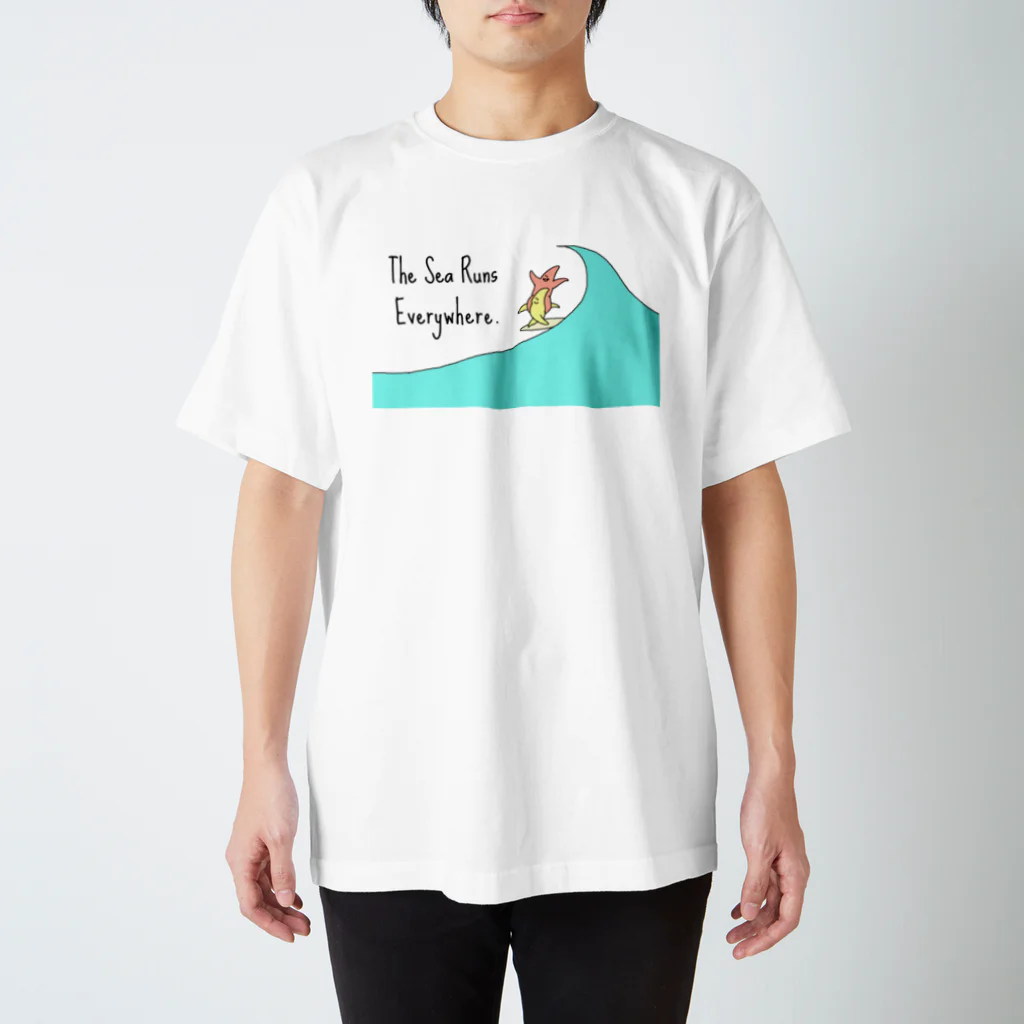 May's cafeのThe Sea Runs Everywhere スタンダードTシャツ