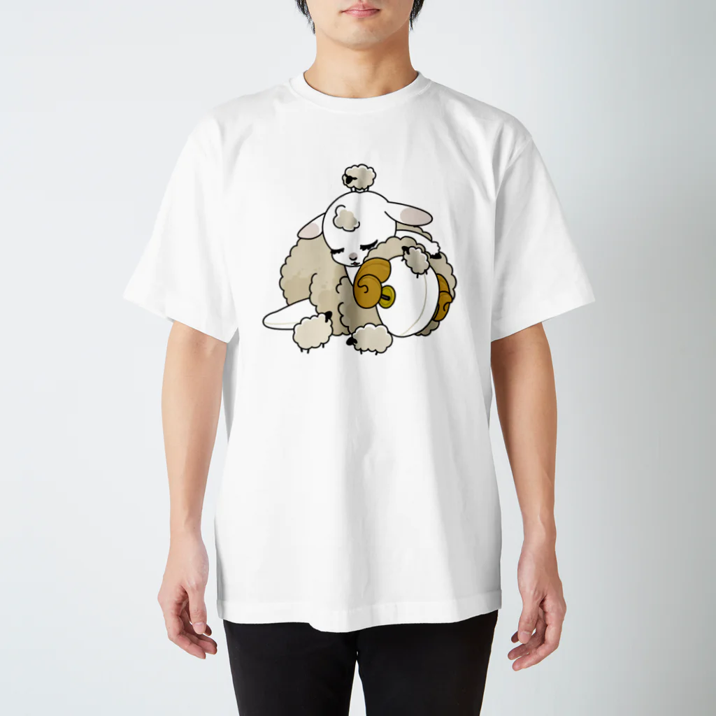 frogcroaksのねむねむこひつじ スタンダードTシャツ