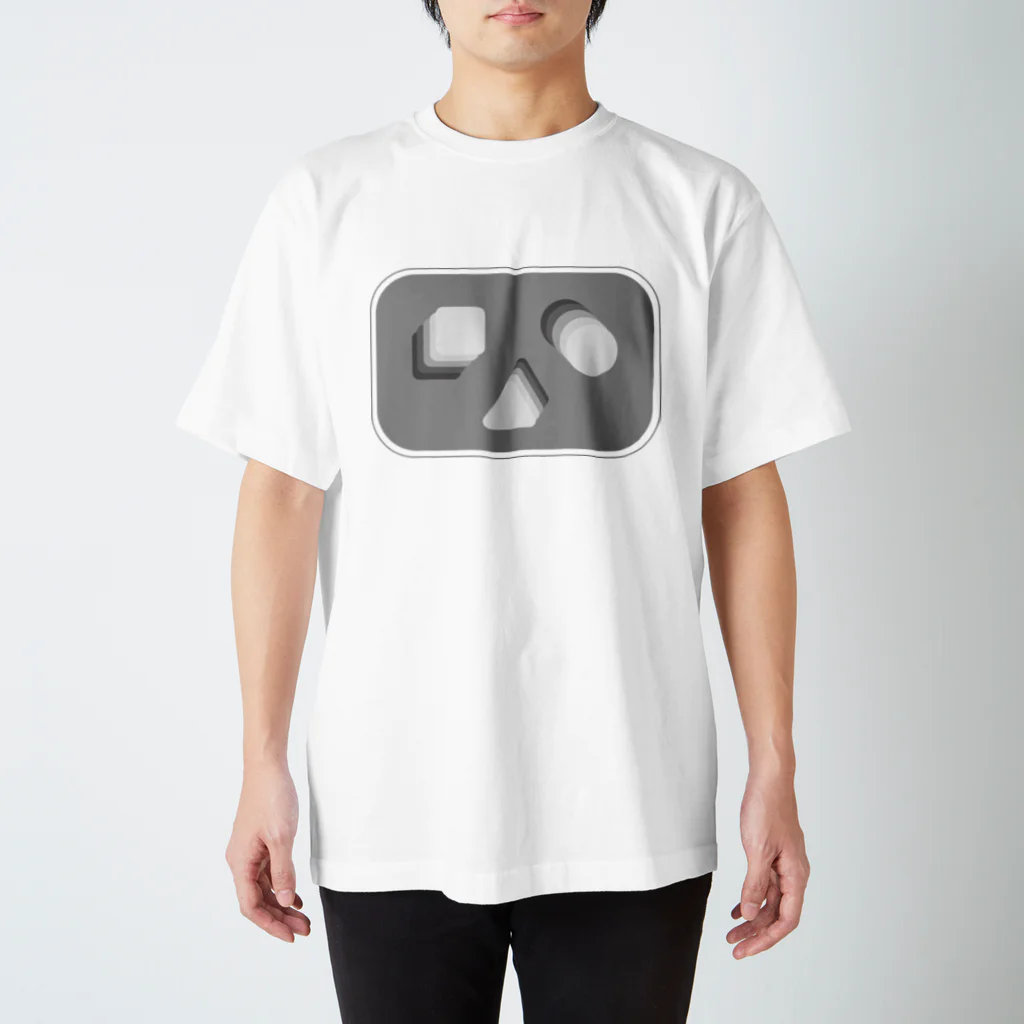 かもめのとびだす図形 Regular Fit T-Shirt