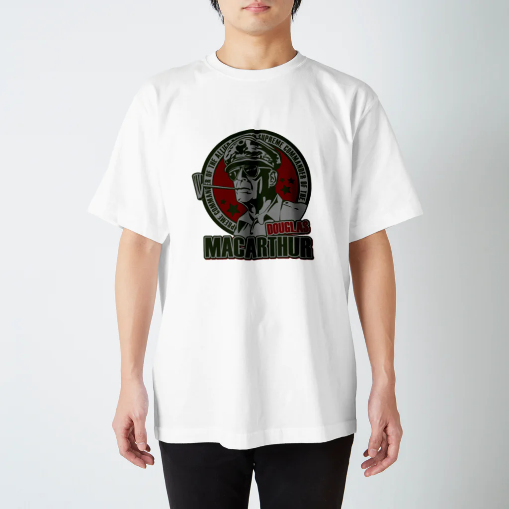 ことり屋の連合国軍最高司令官ダグラス・マッカーサー(green ver.) Regular Fit T-Shirt