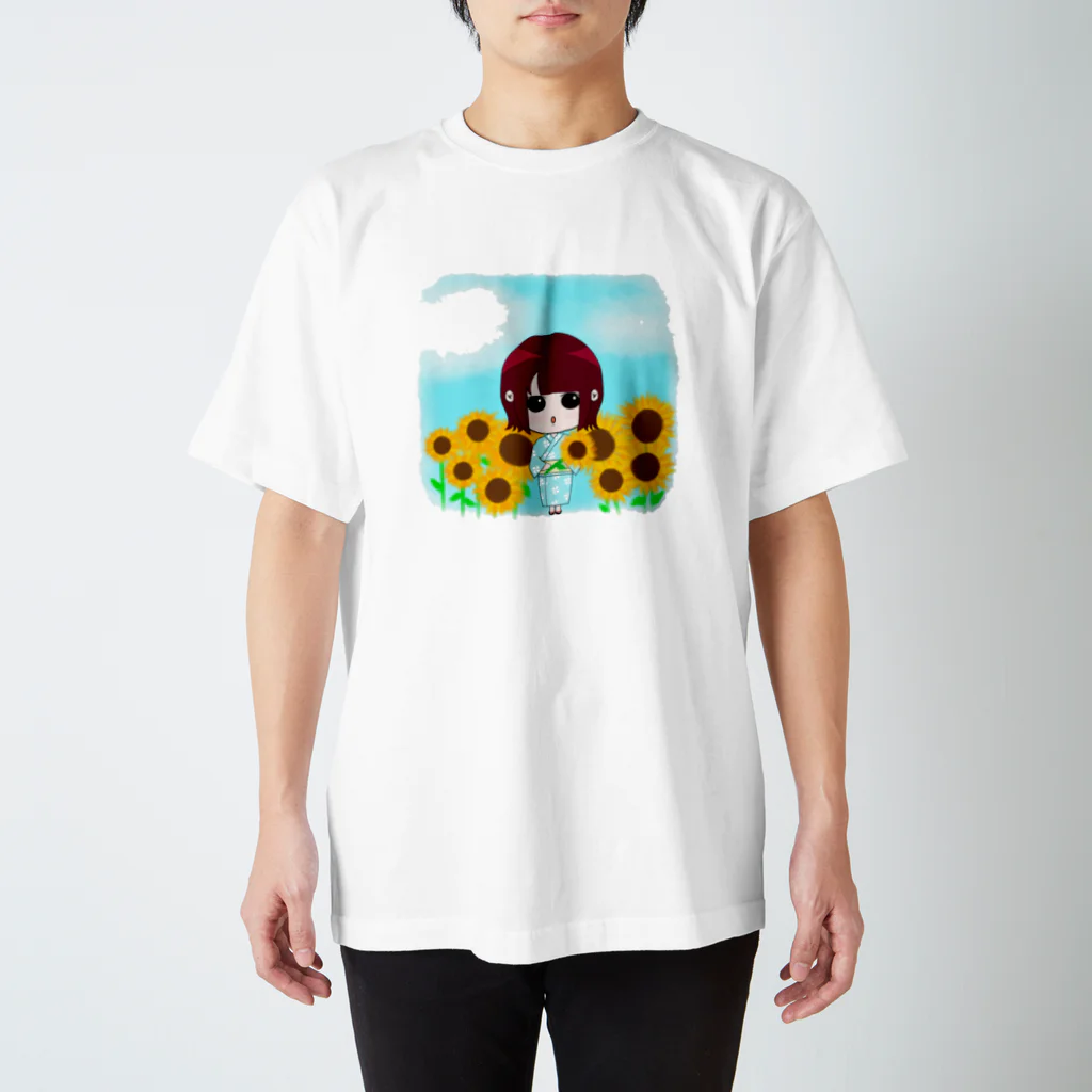 榎笑美🍄のちびえみ ひまわり畑ver. スタンダードTシャツ