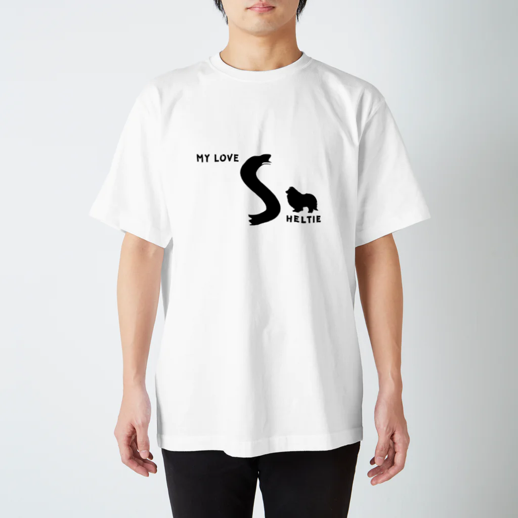 onehappinessのMY LOVE SHELTIE（シェルティ） Regular Fit T-Shirt