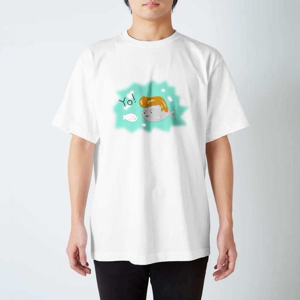 トバトバショップのヤンヤンアザラシ兄弟 スタンダードTシャツ