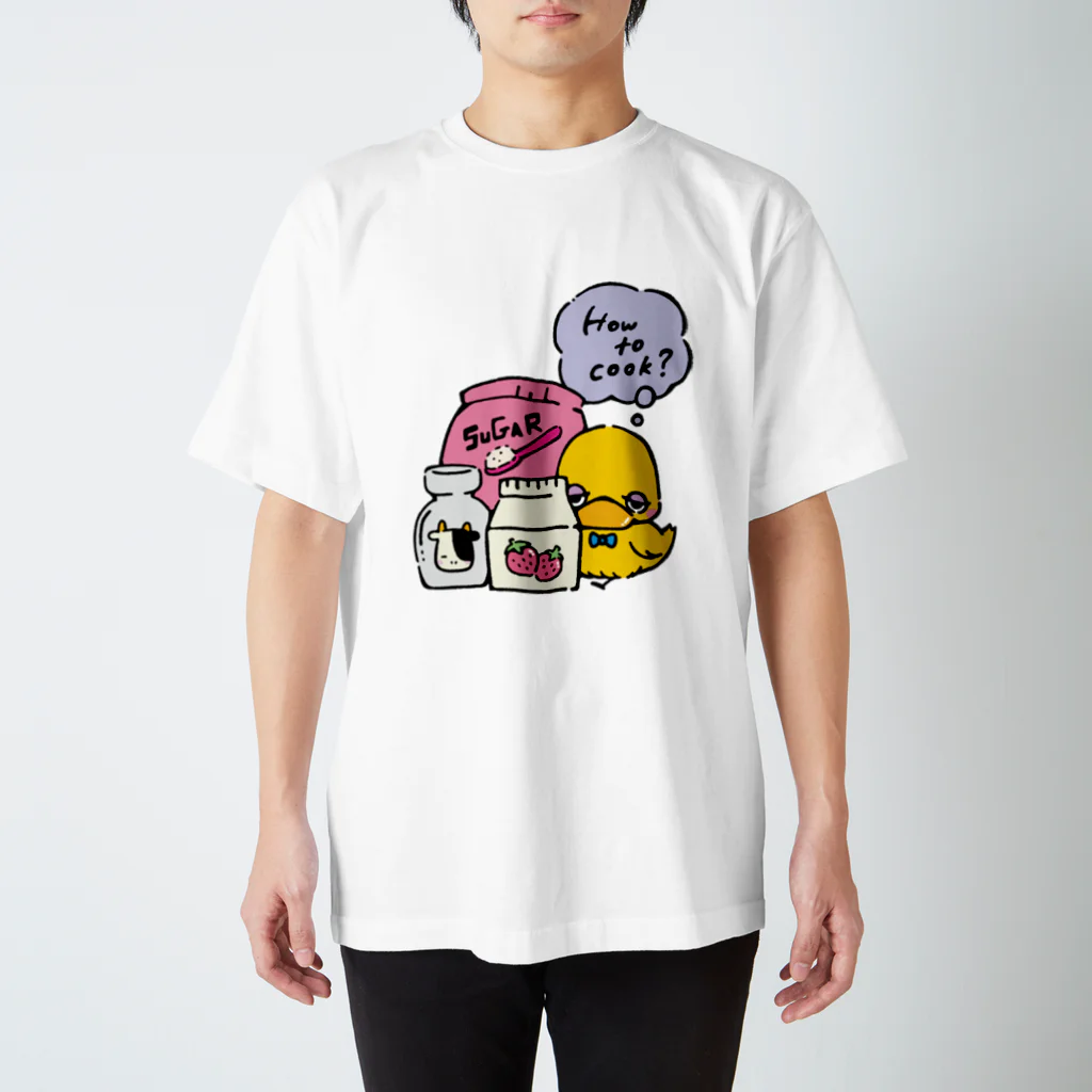 sumiのゆるぐらふぃっくショップのスウィートなバードちゃん（カラーver） スタンダードTシャツ