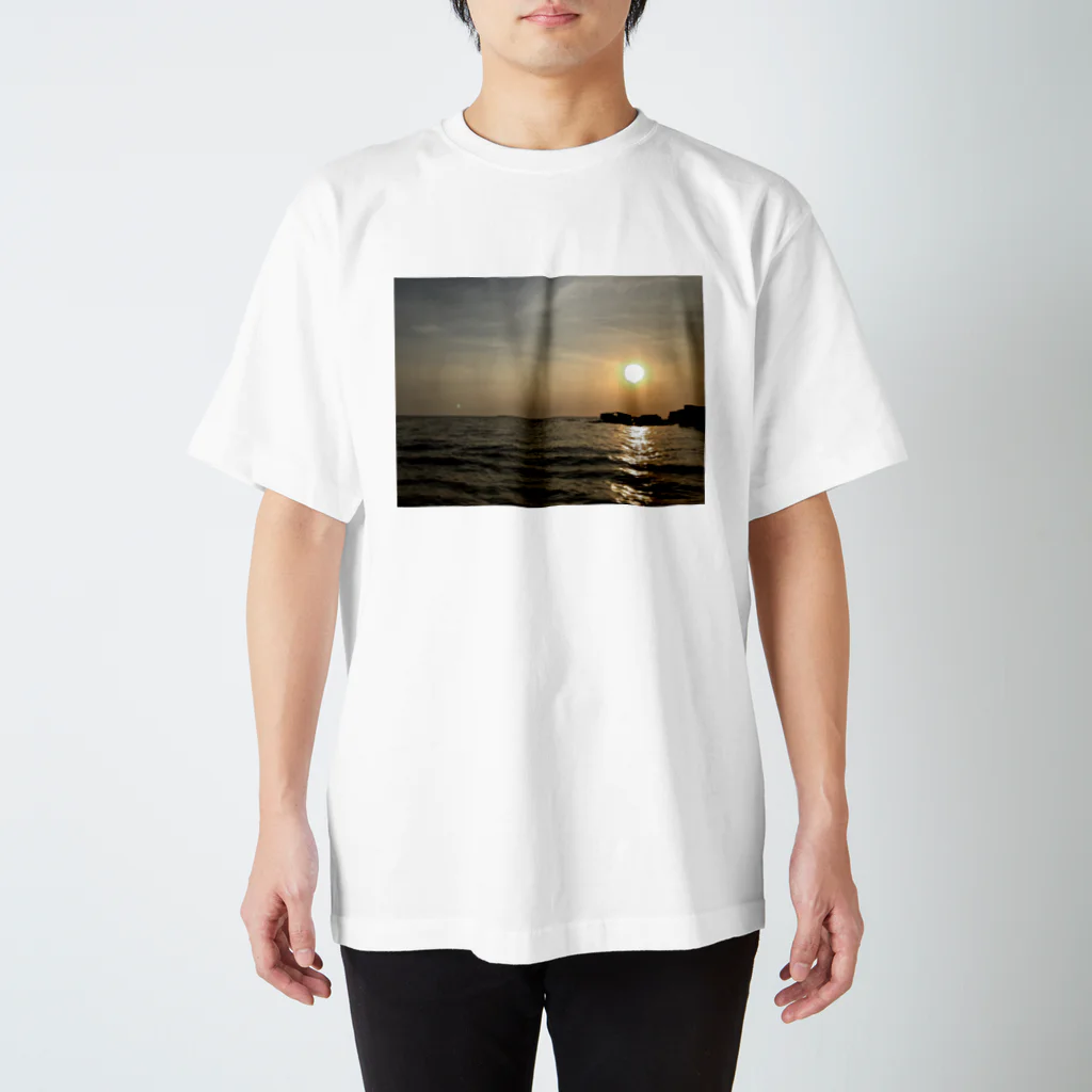 iloveppgのメコン川に沈む夕日 スタンダードTシャツ