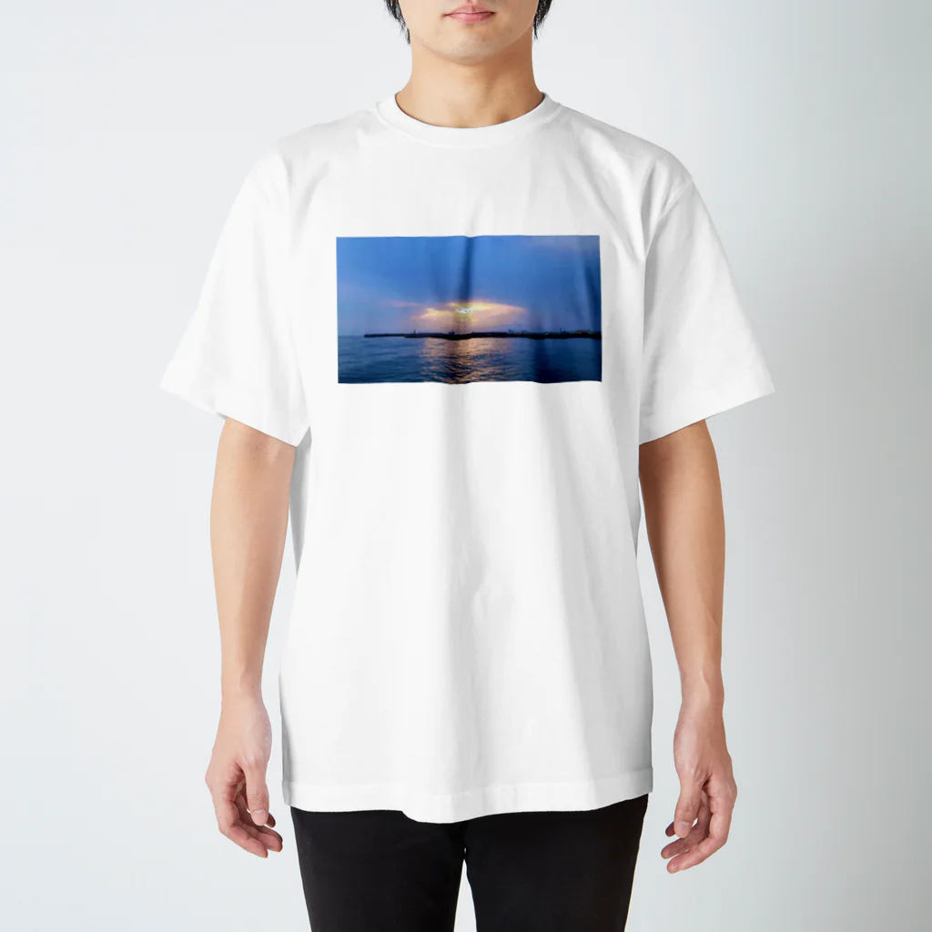 学生📷の夕陽ワンポイント スタンダードTシャツ