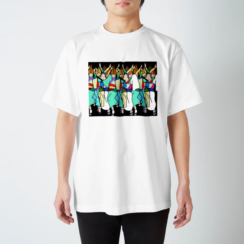 Fumio MatsubayashiのAWAODORI  FESTIVAL スタンダードTシャツ