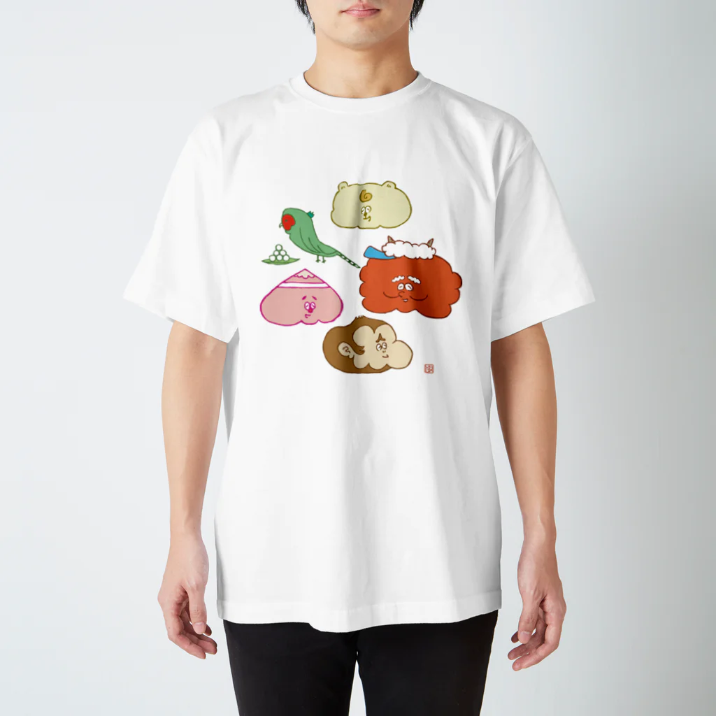 SHOP味み suzuri店の桃物語 Regular Fit T-Shirt