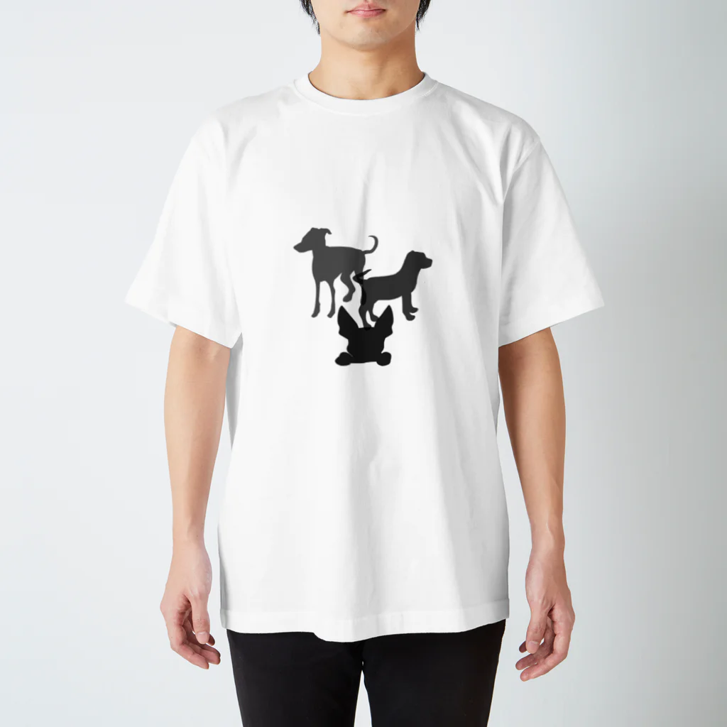 ふうふうたかの犬のシルエット Regular Fit T-Shirt